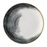JA058 - Churchill Homespun Accents Black Evolve Coupe Plates 217mm (12 Pack) - JD Catering Equipments Ltd