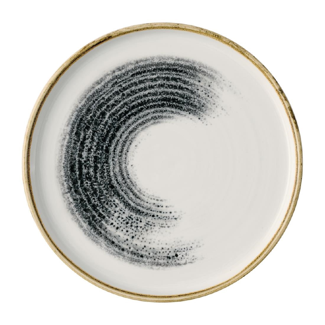 JA063 - Churchill Homespun Accents Black Walled Plates 217mm (6 Pack)