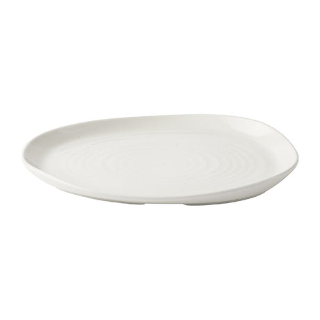 JA072 - Churchill Envisage Natural White Organic Oblong Plates 260x200mm (6 Pack)
