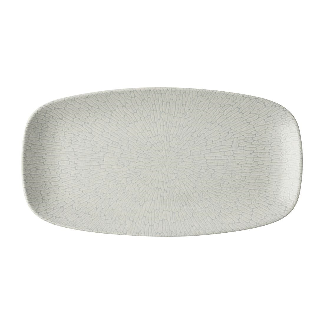 JA085 - Churchill Delta Grey Oblong Plates 355x189mm (6 Pack)