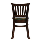 JA202 - Turin Dining Table with 4 Manhattan Chairs in Dark Walnut with Bison Cedar