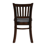 JA205 - Turin Dining Table with 4 Manhattan Chairs in Dark Walnut with Shetland Smoke