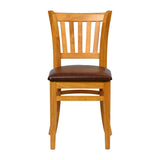 JA208 - Turin Dining Table with 4 Manhattan Chairs in Soft Oak with Bison Espresso