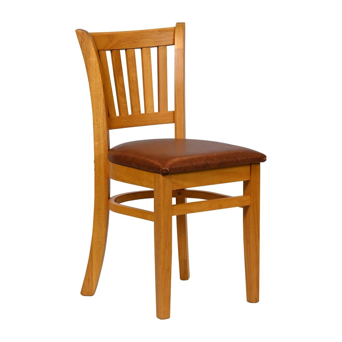 JA209 - Turin Dining Tables with 4 Manhattan Chairs in Soft Oak with Bison Tan
