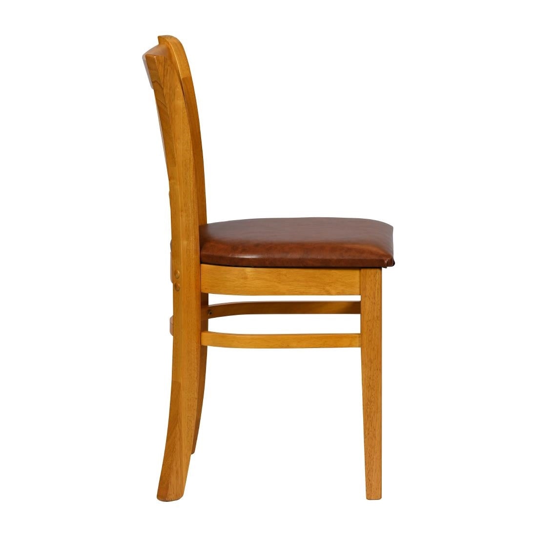 JA209 - Turin Dining Tables with 4 Manhattan Chairs in Soft Oak with Bison Tan
