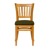 JA212 - Turin Dining Table with 4 Manhattan Chairs in Soft Oak with Shetland Forest