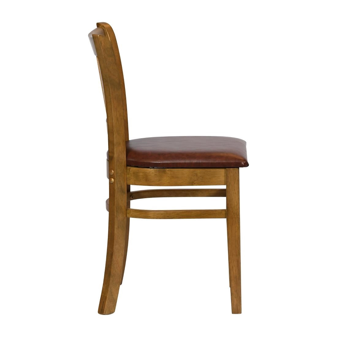 JA216 - Turin Dining Table with 4 Manhattan Chairs in Weathered Oak with Bison Espresso