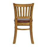 JA216 - Turin Dining Table with 4 Manhattan Chairs in Weathered Oak with Bison Espresso