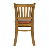 JA217 - Turin Dining Table with 4 Manhattan Dining Chairs in Weathered Oak with Bison Tan