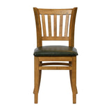 JA218 - Turin Dining Table with 4 Manhattan Dining Chairs in Weathered Oak with Bison Cedar