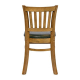 JA218 - Turin Dining Table with 4 Manhattan Dining Chairs in Weathered Oak with Bison Cedar