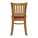 JA219 - Turin Dining Table with 4 Manhattan Dining Chairs in Weathered Oak with Bison Bordeaux