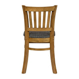 JA221 - Turin Dining Table with 4 Manhattan Chairs in Weathered Oak with Shetland Smoke
