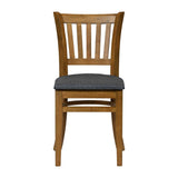 JA223 - Turin Dining Table with 4 Manhattan Chairs in Weathered Oak with Shetland Sea