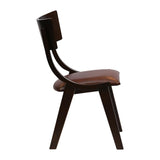 JA240 Chelsea Dining Chairs in Dark Walnut with Bison Espresso Seats (6 Pack)