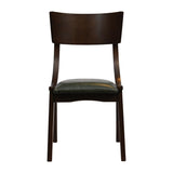 JA242 Chelsea Dining Chairs in Dark Walnut with Bison Cedar Seats (6 Pack)