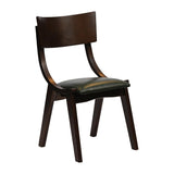 JA242 Chelsea Dining Chairs in Dark Walnut with Bison Cedar Seats (6 Pack)