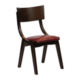 JA243 Chelsea Dining Chairs in Dark Walnut with Bison Bordeaux Seats (6 Pack)
