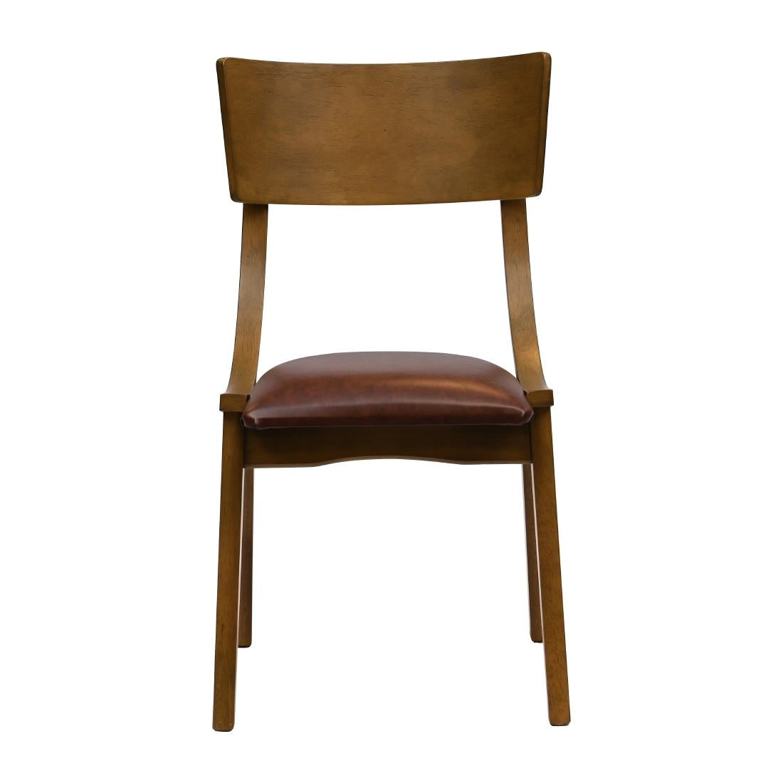 JA248 Chelsea Dining Chairs in Weathered Oak with Bison Espresso Seats (6 Pack)