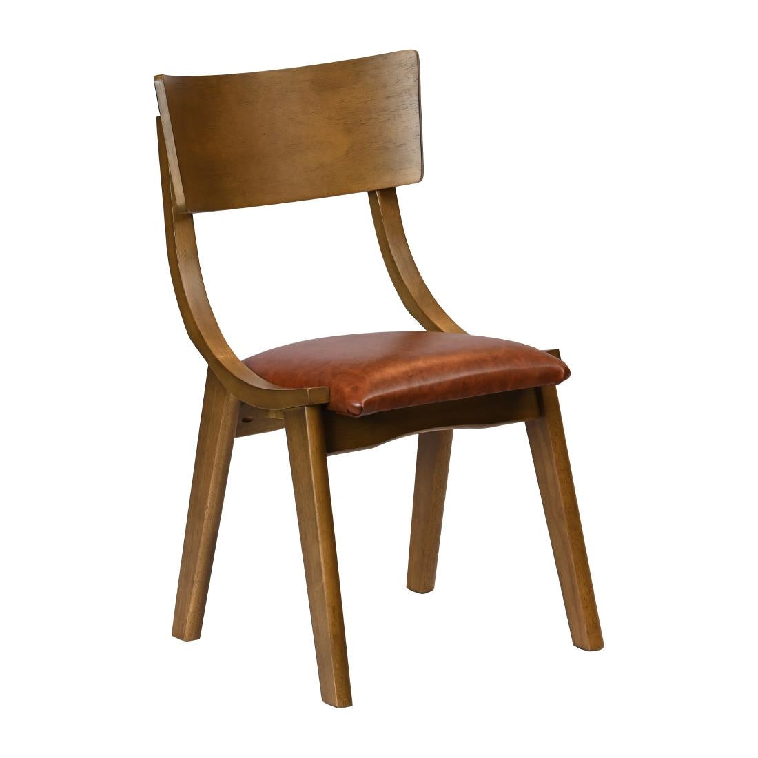 JA249 Chelsea Dining Chairs in Weathered Oak with Bison Tan Seats (6 Pack)
