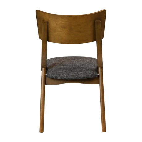 JA253 Chelsea Dining Chairs in Weathered Oak with Shetland Smoke Seats (6 Pack)