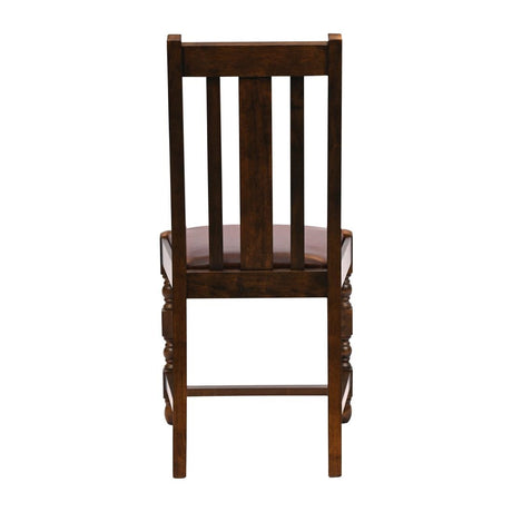 JA264 Thame Dining Chair in Vintage Wood with Bison Espresso Seat (6 Pack)