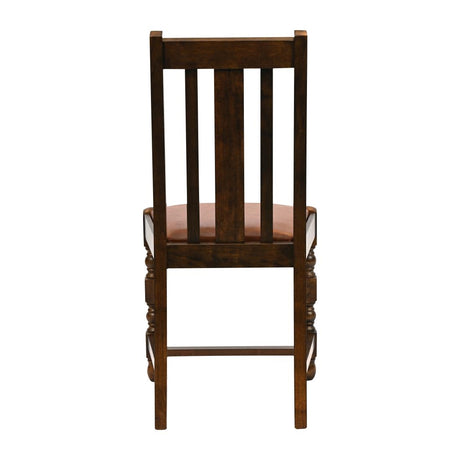 JA265 Thame Dining Chair in Vintage Wood with Bison Tan Seat (6 Pack)