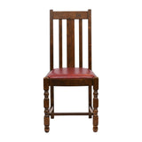 JA267 Thame Dining Chair in Vintage Wood with Bison Bordeaux Seat (6 Pack)