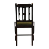 JA276 Lattice Back Dining Chair in Dark Walnut with Shetland Forest Seat (6 Pack)