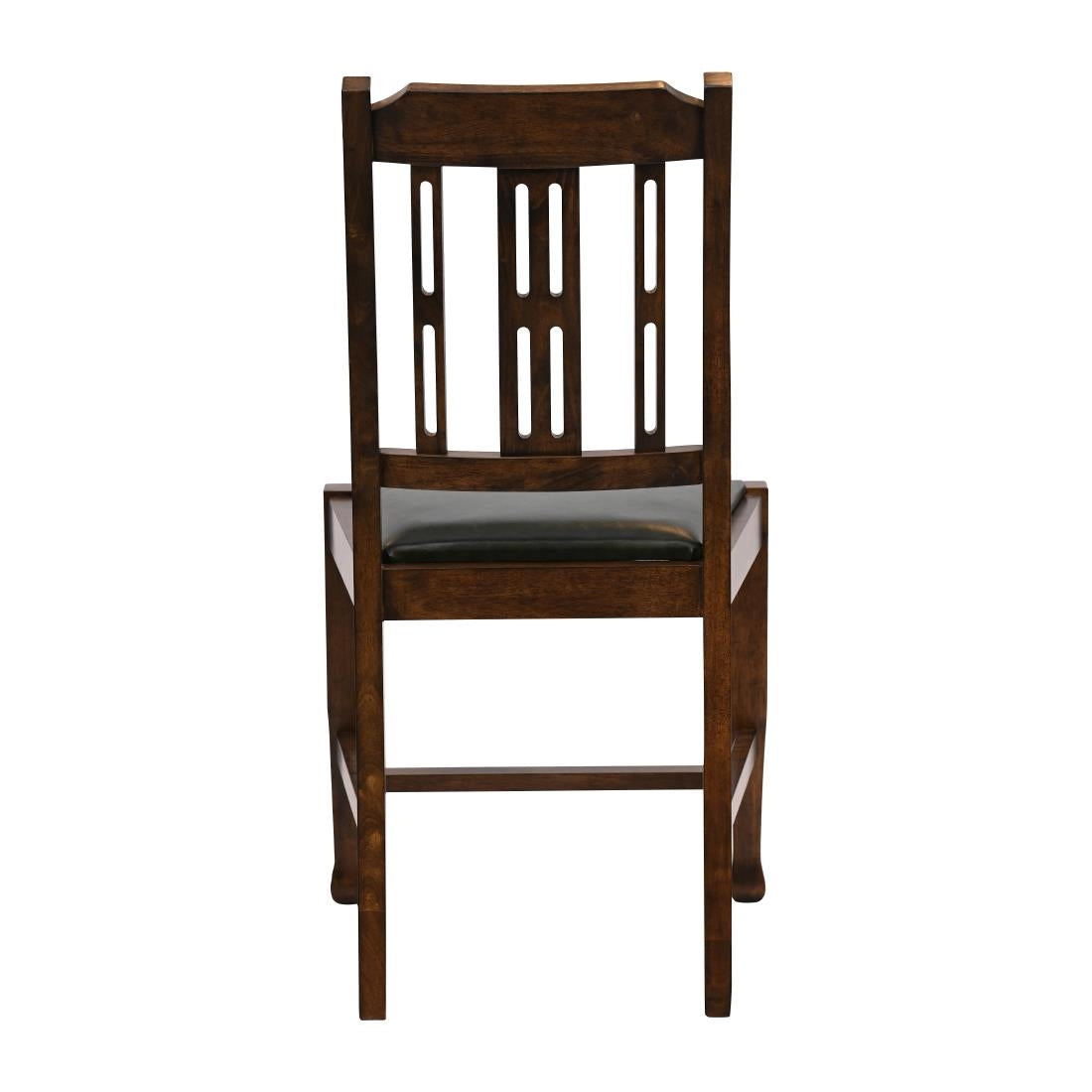 JA282 Lattice Back Dining Chair in Vintage Wood with Bison Cedar Seat (6 Pack)