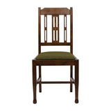 JA284 Lattice Back Dining Chair in Vintage Wood with Shetland Forest Seat (6 Pack)