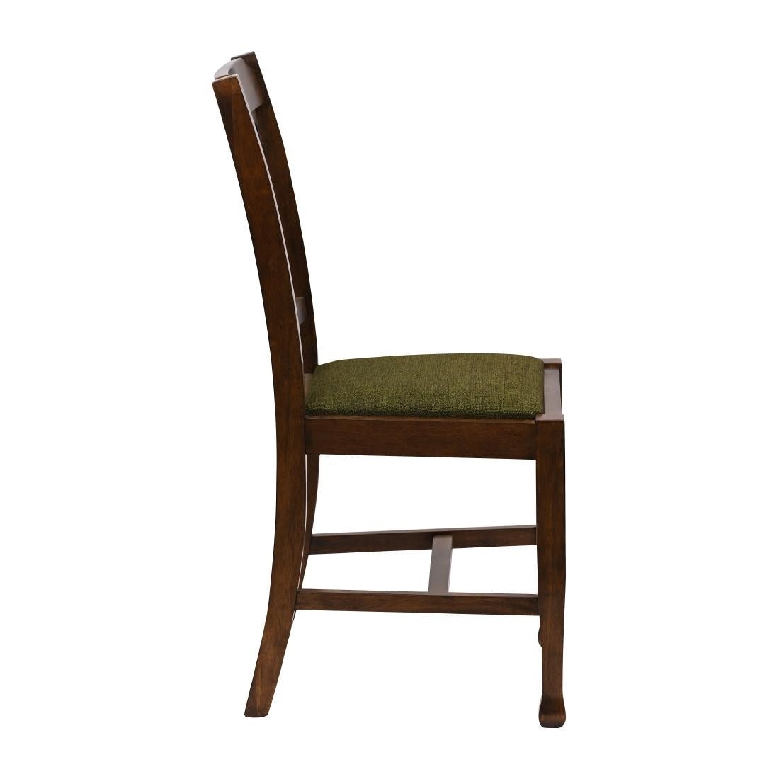 JA284 Lattice Back Dining Chair in Vintage Wood with Shetland Forest Seat (6 Pack)