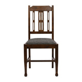 JA285 Lattice Back Dining Chair in Vintage Wood with Shetland Smoke Seat (6 Pack)