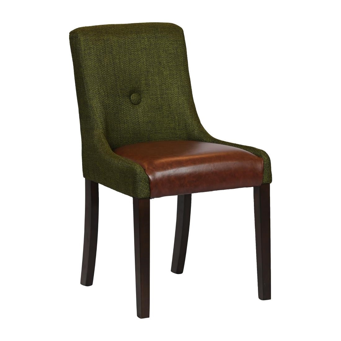 JA288 - Bath Walnut Dining Chair with Forest Back & Espresso Seat (6 Pack)