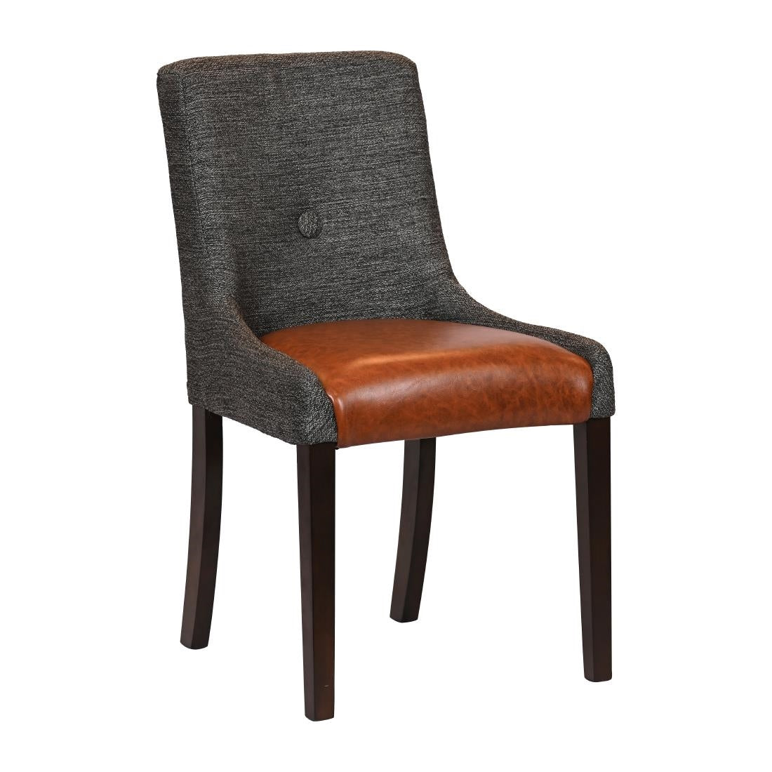 JA289 - Bath Walnut Dining Chair with Smoke Back & Tan Seat (6 Pack)