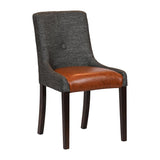 JA289 - Bath Walnut Dining Chair with Smoke Back & Tan Seat (6 Pack)