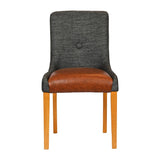 JA293 - Bath Soft Oak Dining Chair with Smoke Back & Tan Seat (6 Pack)
