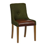 JA296 - Bath Weathered Oak Dining Chair with Forest Back & Espresso Seat (6 Pack)