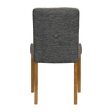JA297 - Bath Weathered Oak Dining Chair with Smoke Back & Tan Seat (6 Pack)