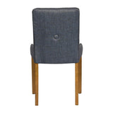 JA298 - Bath Weathered Oak Dining Chair with Sea Back & Tan Seat (6 Pack)