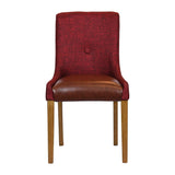 JA299 - Bath Weathered Oak Dining Chair with Scarlett Back & Espresso Seat (6 Pack)