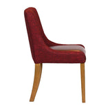 JA299 - Bath Weathered Oak Dining Chair with Scarlett Back & Espresso Seat (6 Pack)