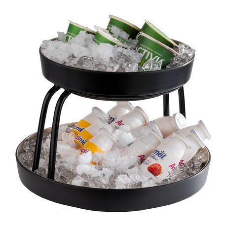 JA315 - APS Frida Bowls with Drip Tray Insert 255mm (2 Pack)
