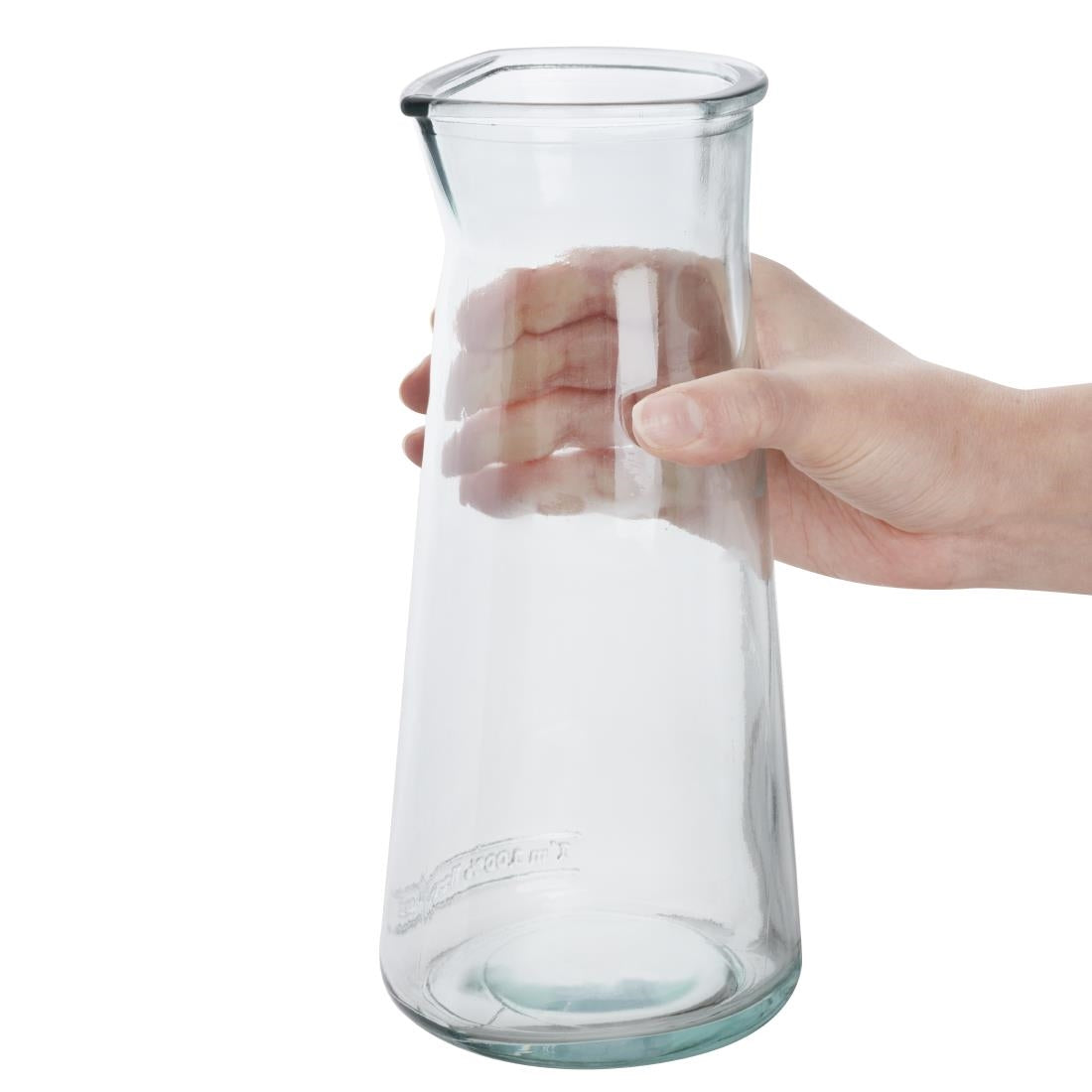 JA333 Olympia Recycled Glass Conical Carafes 1Ltr (6 Pack)