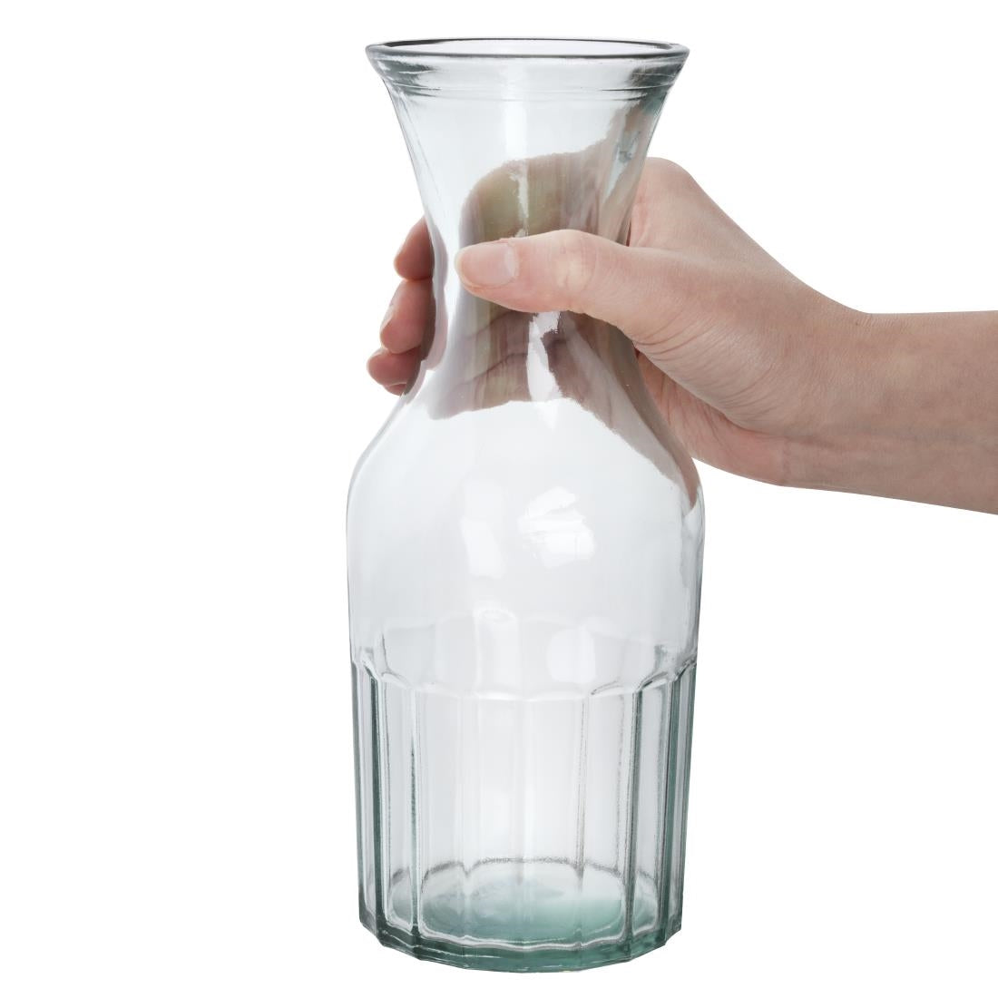 JA335 Olympia Recycled Glass Orleans Carafes 1Ltr (6 Pack)