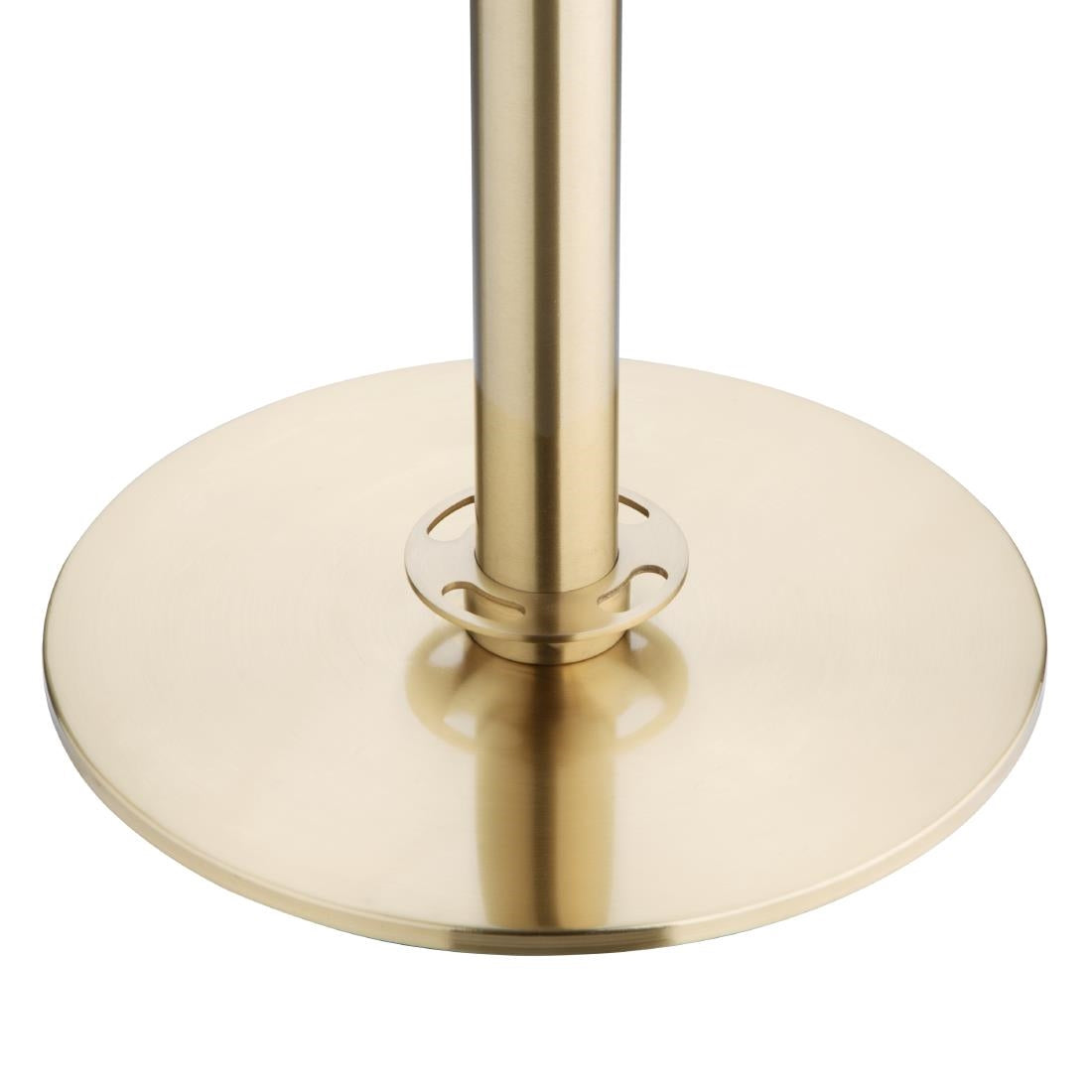JA343 Bolero Flat Base Barrier Banner Post Brushed Brass (Set 2)