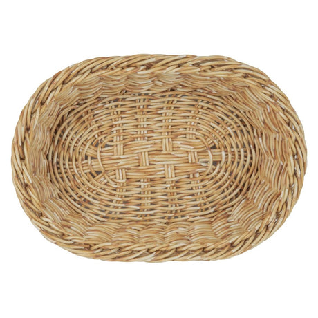 JA352 Olympia Oval Basket Light Polywicker - 240x170x70mm
