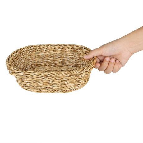 JA352 Olympia Oval Basket Light Polywicker - 240x170x70mm