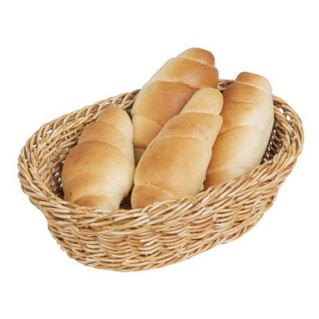 JA352 Olympia Oval Basket Light Polywicker - 240x170x70mm