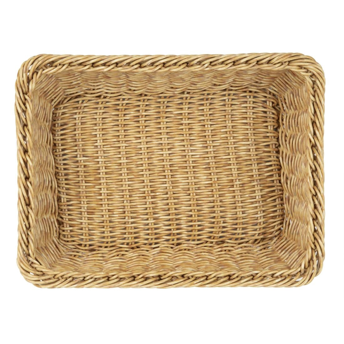 JA353 Olympia Rectangular Basket Light Polywicker - 300x230x90mm